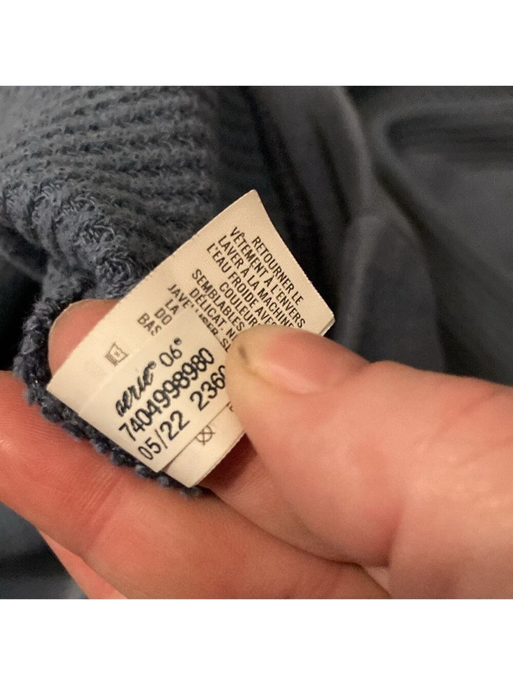 Aerie oversized waffle knit hooded pullover size medium - Picture 4 of 6